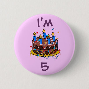 Geburtstagskuchen Button