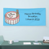 Geburtstagskuchen-Cartoon Banner (Messe)