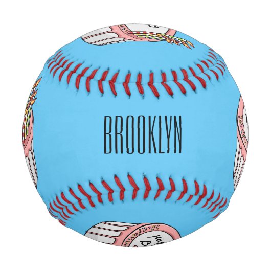 Geburtstagskuchen-Cartoon Baseball (Vorderseite)