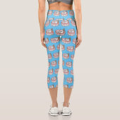 Geburtstagskuchen-Cartoon Capri Leggings (Rückseite)