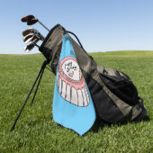 Geburtstagskuchen-Cartoon Golfhandtuch (Gras)
