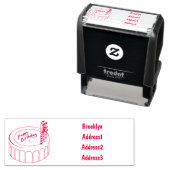 Geburtstagskuchen-Cartoon Permastempel (Beispiel)