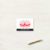 Geburtstagskuchen-Cartoon Post-it Klebezettel (Auf Schreibtisch)