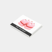 Geburtstagskuchen-Cartoon Post-it Klebezettel (angewinkelt)