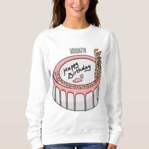 Geburtstagskuchen-Cartoon Sweatshirt