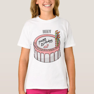 Geburtstagskuchen-Cartoon T-Shirt