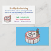 Geburtstagskuchen-Cartoon Visitenkarte (Vorne/Hinten)