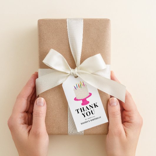 Geburtstagskuchen Danke, Geschenk Tag Geschenkanhänger