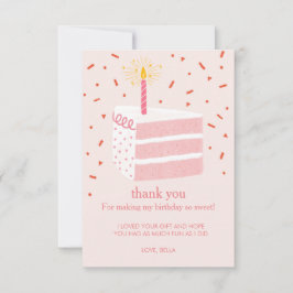 Geburtstagskuchen Dankeskarte