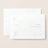 Geburtstagskuchen des Ingenieurs Folienkarte (Vorderseite mit Umschlag)