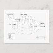 Geburtstagskuchen des Ingenieurs Postkarte (Vorderseite)