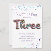 Geburtstagskuchen Einladung (Vorderseite)