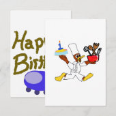 Geburtstagskuchen Einladung (Vorne/Hinten)