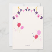 Geburtstagskuchen Einladung (Rückseite)