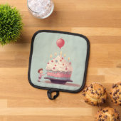 Geburtstagskuchen, Eiscreme, Geburtstag Topflappen (Oben Unten)