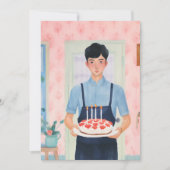 Geburtstagskuchen Feiertagskarte (Vorderseite)