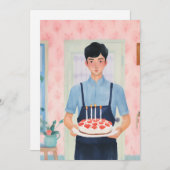 Geburtstagskuchen Feiertagskarte (Vorne/Hinten)