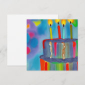 Geburtstagskuchen Feiertagskarte (Vorne/Hinten)