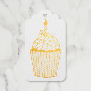 Geburtstagskuchen Gastgeschenk Sprinkles Cupcake Geschenkanhänger