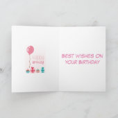 Geburtstagskuchen & Geschenke Karte (Innenseite)