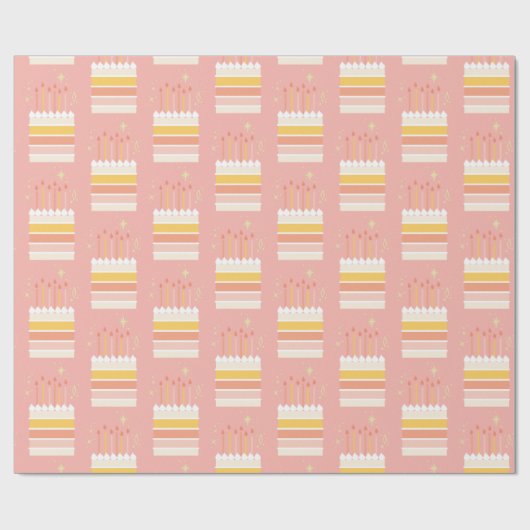 Geburtstagskuchen Geschenkpapier (Flach)