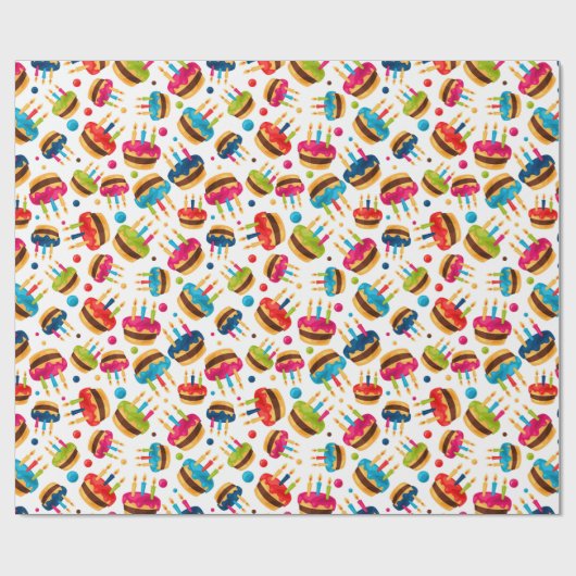 Geburtstagskuchen Geschenkpapier (Flach)