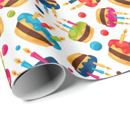 Geburtstagskuchen Geschenkpapier (Rolleneckpunkt)