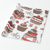Geburtstagskuchen Geschenkpapier (Ungerollt)