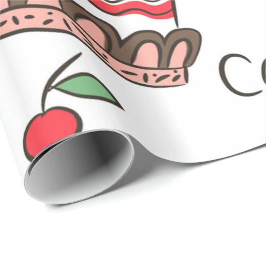 Geburtstagskuchen Geschenkpapier (Rolleneckpunkt)