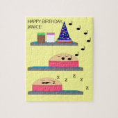 Geburtstagskuchen Gewartet Mattiert Puzzle (Vertikal)