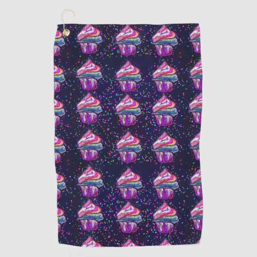 Geburtstagskuchen Golfhandtuch (Vorderseite)