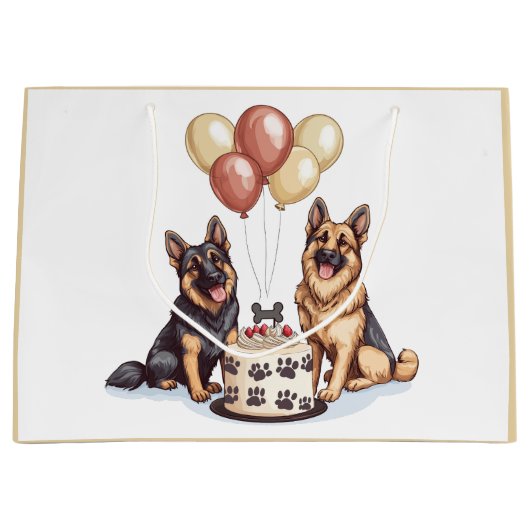 Geburtstagskuchen Große Geschenktüte (Vorderseite)