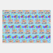 Geburtstagskuchen hinzufügen geschenkpapier set (Vorderseite 2)