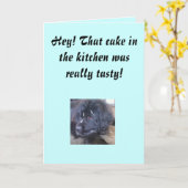 Geburtstagskuchen Karte (Gelbe Blume)