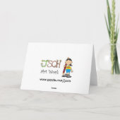 Geburtstagskuchen-Kartenschablone Karte (Rückseite)