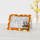 Geburtstagskuchen-Kartenschablone Karte (Gelbe Blume)