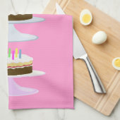 Geburtstagskuchen Küchentuch (Viertel Falte)