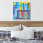 Geburtstagskuchen Leinwanddruck (Insitu (Schlafzimmer))