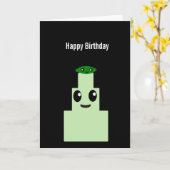 Geburtstagskuchen: Limoner Kuchen Karte (Gelbe Blume)