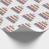 Geburtstagskuchen mit Confetti Geschenkpapier (Ecke)