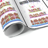 Geburtstagskuchen mit Confetti Geschenkpapier (Rolleneckpunkt)