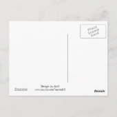 Geburtstagskuchen mit Kerzen Postkarte (Rückseite)