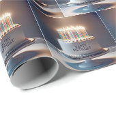 Geburtstagskuchen mit vielen Kerzen Geschenkpapier (Rolleneckpunkt)