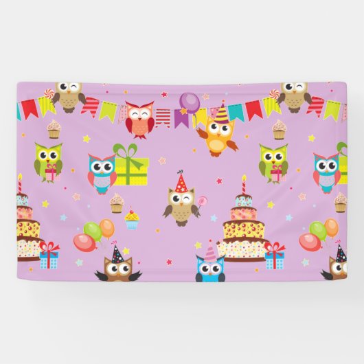 Geburtstagskuchen niedlich banner (Horizontal)