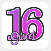 Geburtstagskuchen oder Umschlag Aufkleber (Vorderseite)