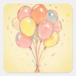 Geburtstagskuchen oder Umschlag Aufkleber