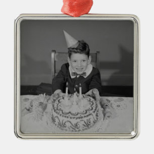Geburtstagskuchen Ornament Aus Metall