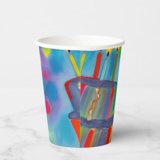 Geburtstagskuchen Pappbecher (Rechts)