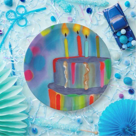 Geburtstagskuchen Pappteller (Party)
