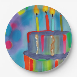 Geburtstagskuchen Pappteller